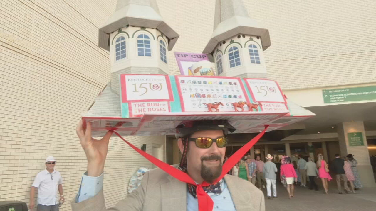 Thurby hat features Twin Spires